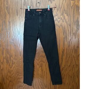 Wax Jeans Black Skinny Jeans Size 24